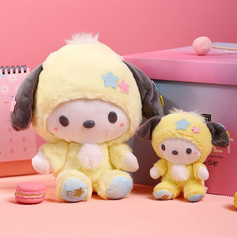 2022 New Sanrio Cute Hello Kitty Kuromi My Melody Cinnamoroll Plush Toys Stuffed Dolls Kawali Key - Pochacco Plush