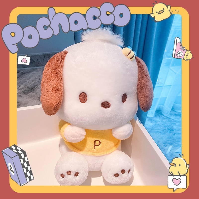 25 40cm Cartoon Sanrio Pochacco Plush Toy Soft Stuffed Doll Cute Sofa Cushion Bedroom Decoration Baby 3 - Pochacco Plush