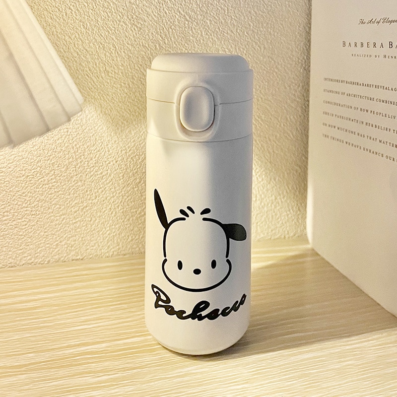350ml 420ml New Sanrio Kuromi Pochacco Thermal Cup Cute Cartoon Printing Cup Portable Travel Water Cup 1 - Pochacco Plush