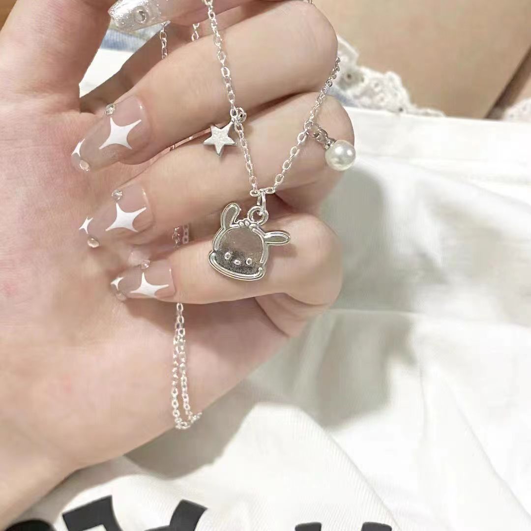 Cute Sanrio Pochacco Bell Bracelet Students Best Friend Sweet Girl Heart Style Necklace Handwear Ins Design 2 - Pochacco Plush