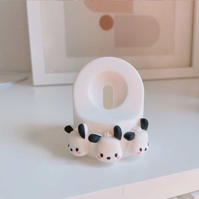 Kawaii Apple Watch Charging Base Pochacco Sanrio Cartoon Watch Wireless Charger Stents Desktop Accessories Girls Toys 1 - Pochacco Plush