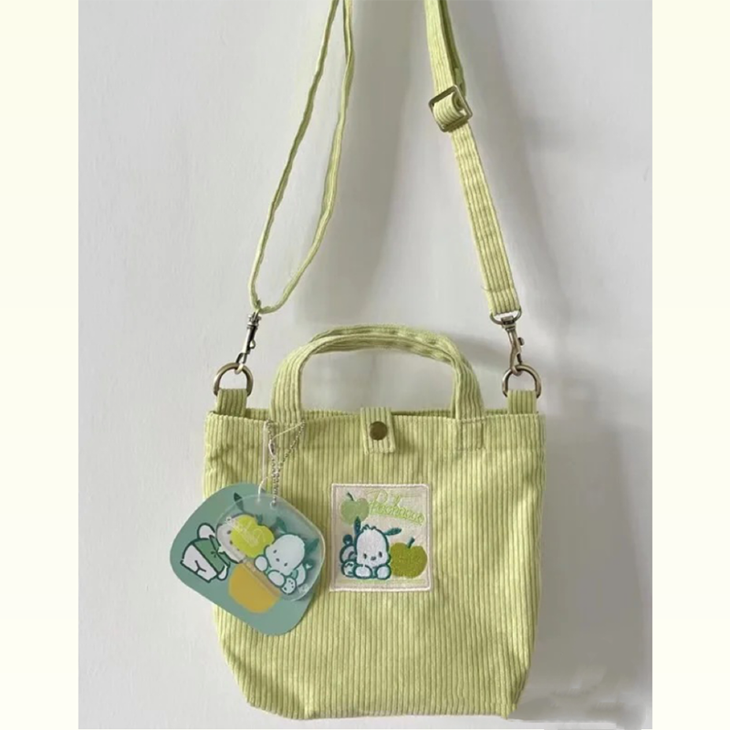 Kawaii Pochacco Bag Cartoon Cute Sanrioed Anime Series Simple Trend Fashion Cross Body Storage Travel Bag - Pochacco Plush
