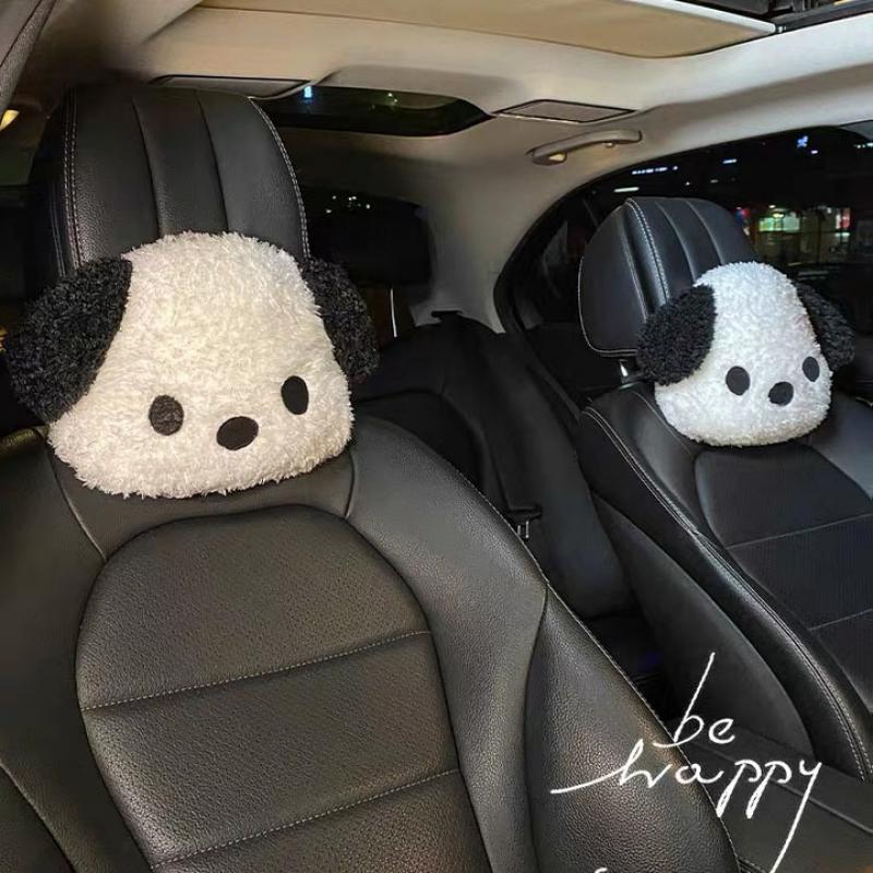 Kawaii Sanrio Pochacco Maoqi Car Cushion Pillow Cute Cartoon Women Car Interior Products Waist Care Women 2 - Pochacco Plush
