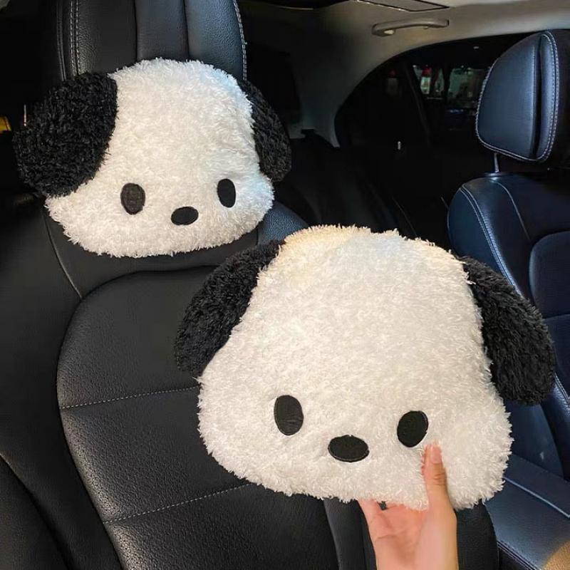 Kawaii Sanrio Pochacco Maoqi Car Cushion Pillow Cute Cartoon Women Car Interior Products Waist Care Women - Pochacco Plush