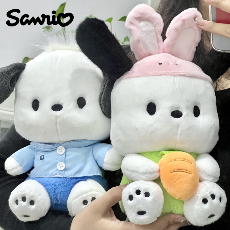 Original Sanrio Pochacco Series Rabbit Kawaii Plush Pillow Dolls Puppy Plushies Doll Home Decor Kids Toys 1 - Pochacco Plush