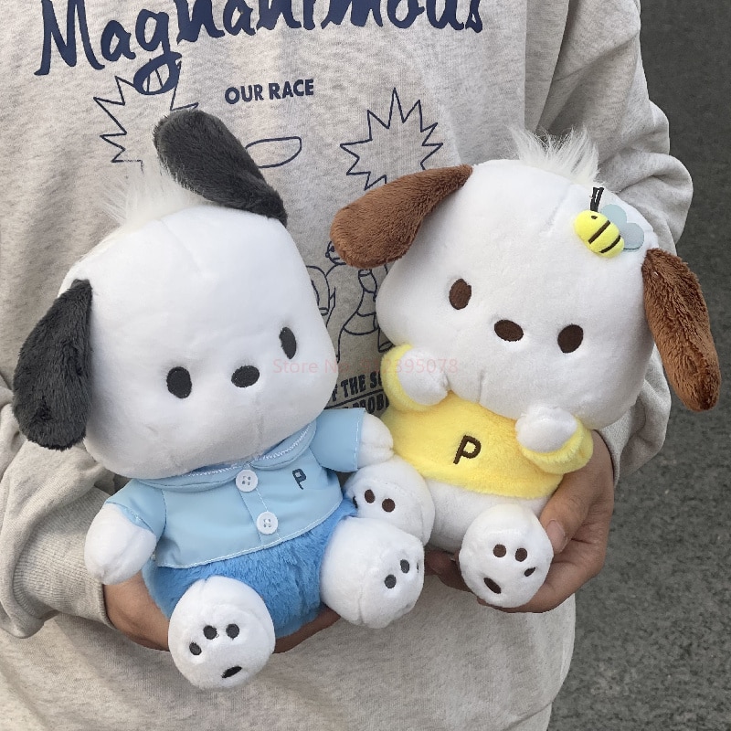 Original Sanrio Pochacco Series Rabbit Kawaii Plush Pillow Dolls Puppy Plushies Doll Home Decor Kids Toys 4 - Pochacco Plush