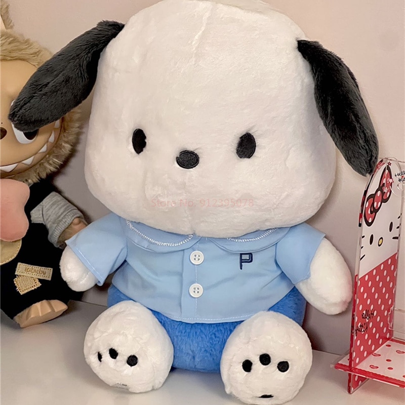 Original Sanrio Pochacco Series Rabbit Kawaii Plush Pillow Dolls Puppy Plushies Doll Home Decor Kids Toys 5 - Pochacco Plush