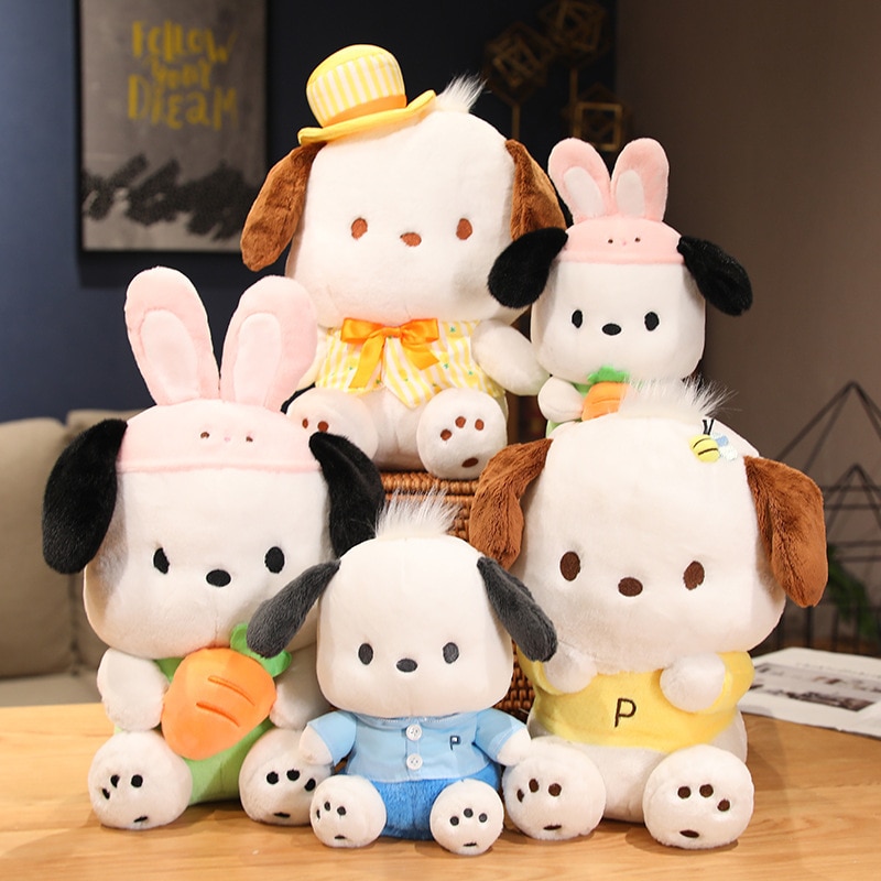 Original Sanrio Pochacco Series Rabbit Kawaii Plush Pillow Dolls Puppy Plushies Doll Home Decor Kids Toys - Pochacco Plush