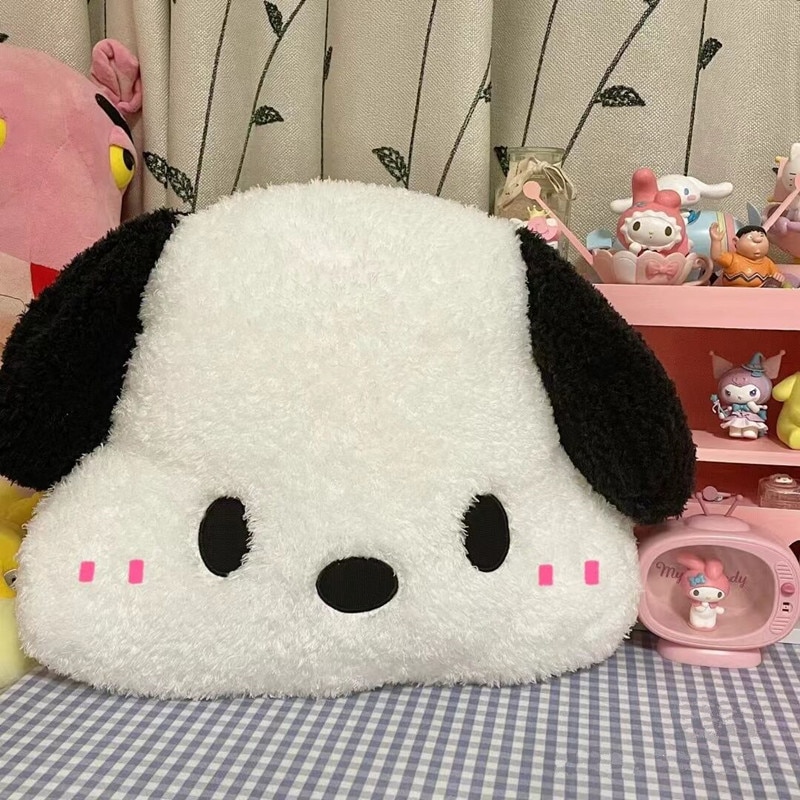 Sanrio Pochacco Stuffed Doll Car Headrest Neck Pillow Lumbar Support Plush Toys Sofa Cushion Room Decor 2 - Pochacco Plush
