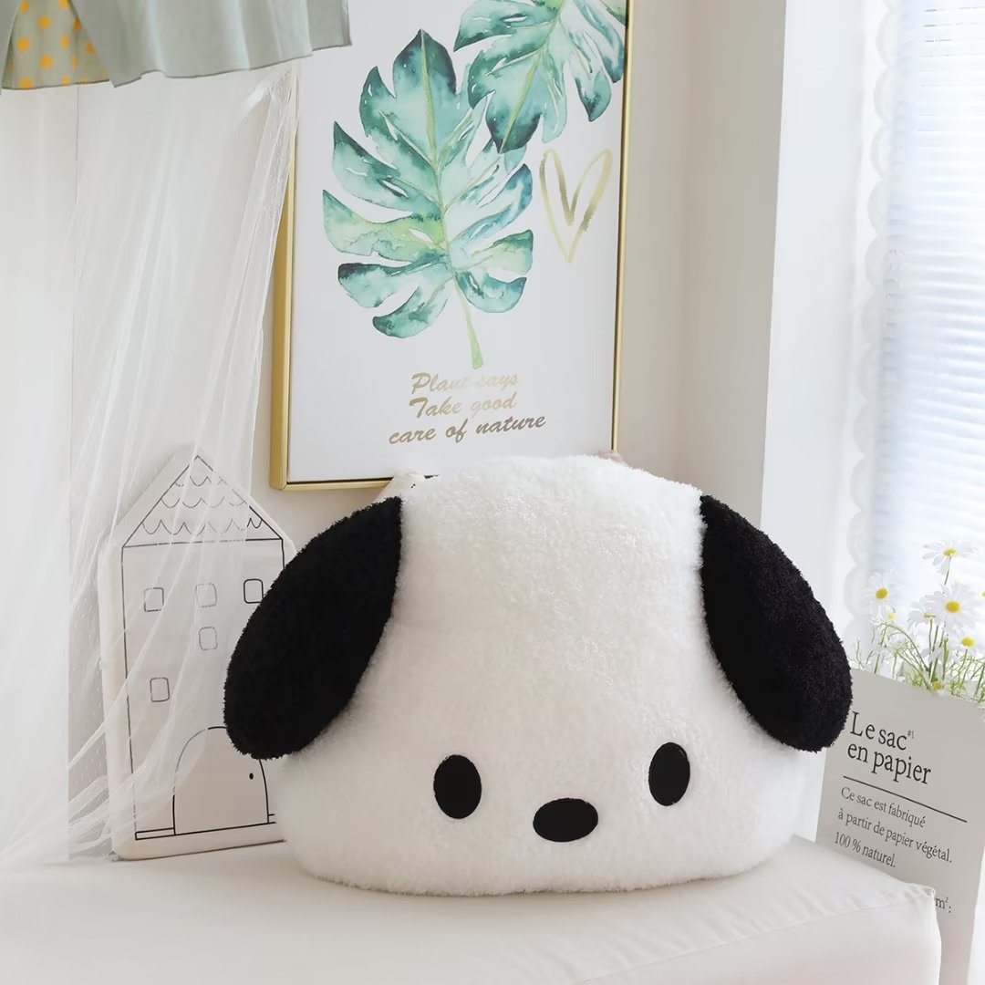 TAKARA TOMY Cute Pochacco Plush Toy Stuffed Anime Lovely White Dog Plushies Kawaii Throw Pillow Back 2 - Pochacco Plush